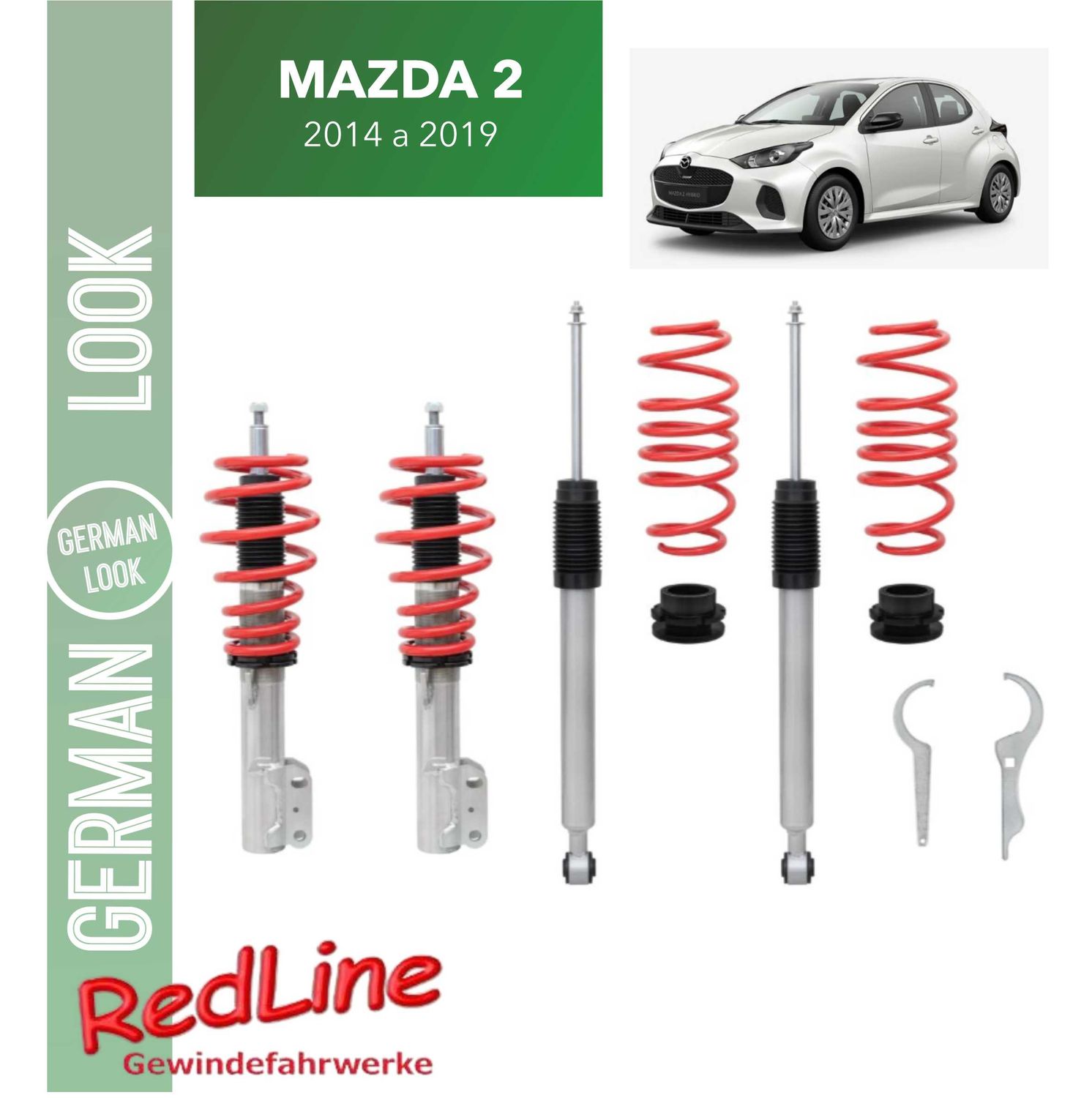 Kit combiné fileté Redline Mazda 2 2014-2019