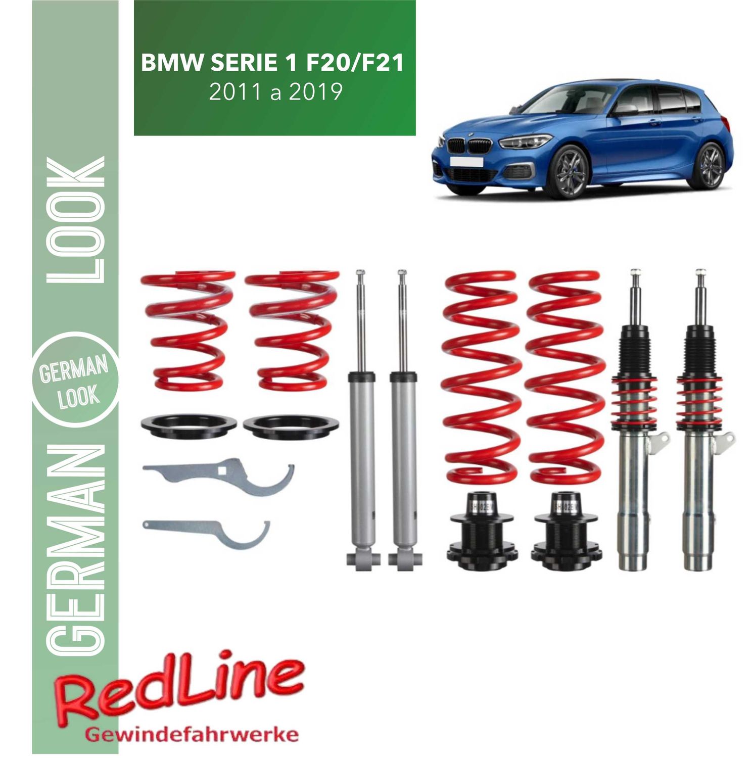 Kit suspension combiné fileté Redline BMW Série 1 F20 F21 2011-2019