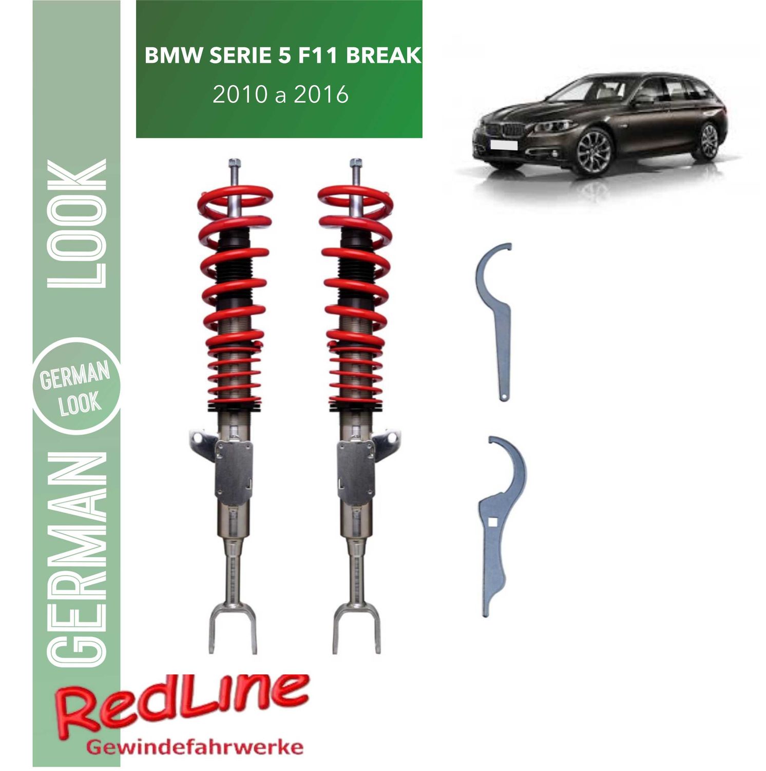 Combinés Filetés BMW F11 (2010-2016) – Suspension Sport RedLine Réglable