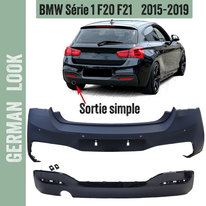 Pare-chocs arrière Pack M pour BMW Série 1 F20 LCI 2015-2019