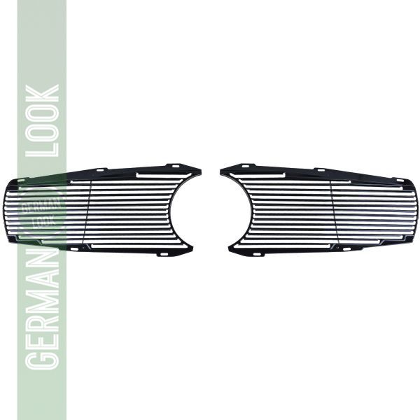 Calandre grille métallique 2 pièces sur mesure pour Mercedes SL Pagode W113 Calandre grille métallique 2 pièces sur mesure pour Mercedes SL Pagode W113