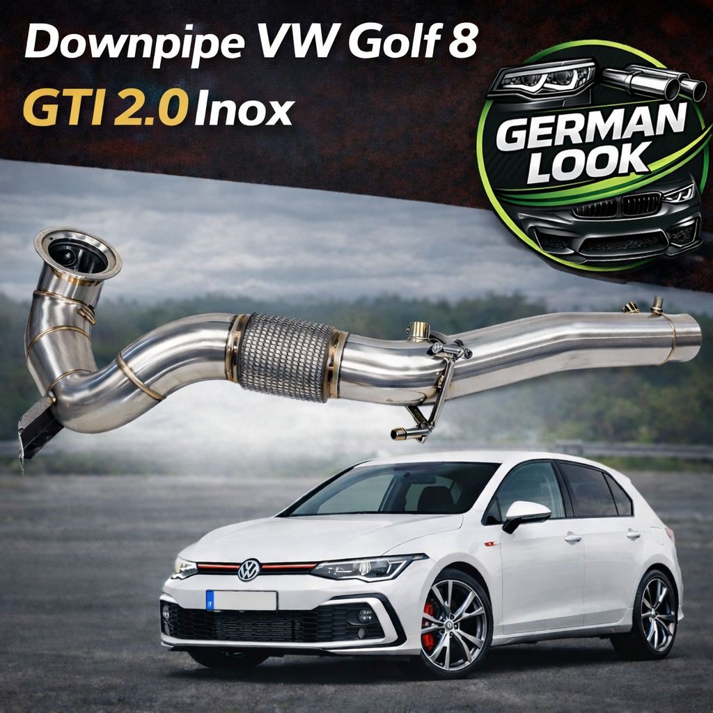 Downpipe Inox VW Golf 8 GTI 2.0 TSI 245cv / 300cv – Performance Turbo