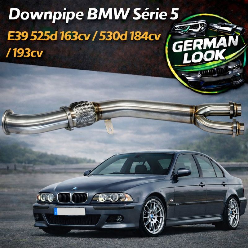 Downpipe BMW E39 525d 530d M57 – 163cv 184cv 193cv Inox Performance