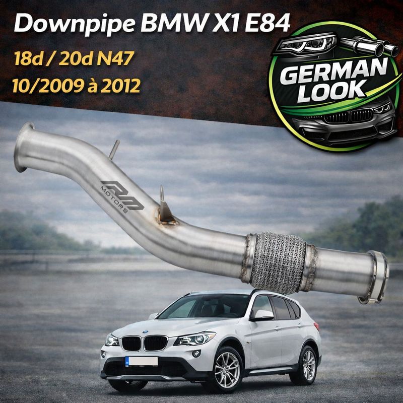 Downpipe RM Motors BMW X1 E84 18d 20d N47 Inox 2009-2012 Performance