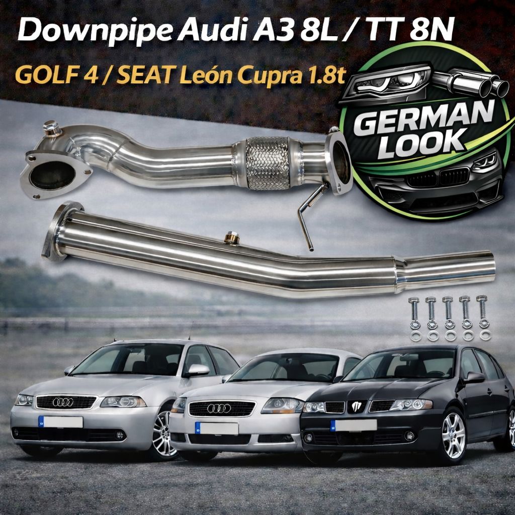 Downpipe Inox 1.8T Audi A3 8L TT 8N Golf 4 GTI Seat Leon Cupra
