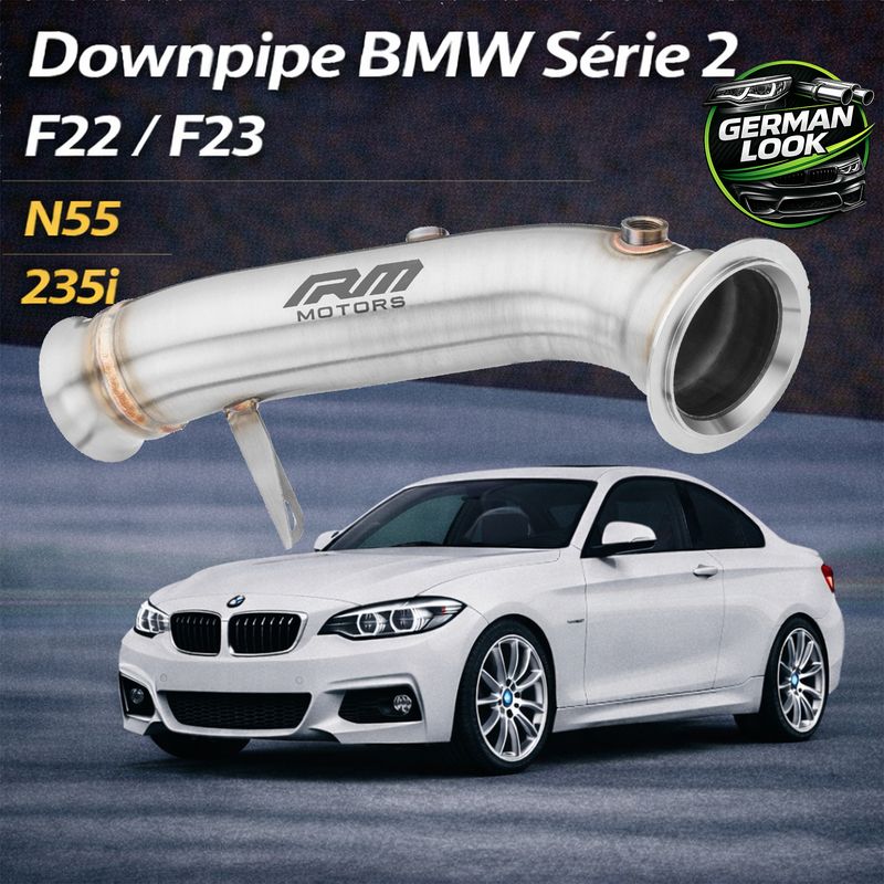 Downpipe BMW Série 2 F22 F23 M2 N55 235i Inox 76mm RM Motors