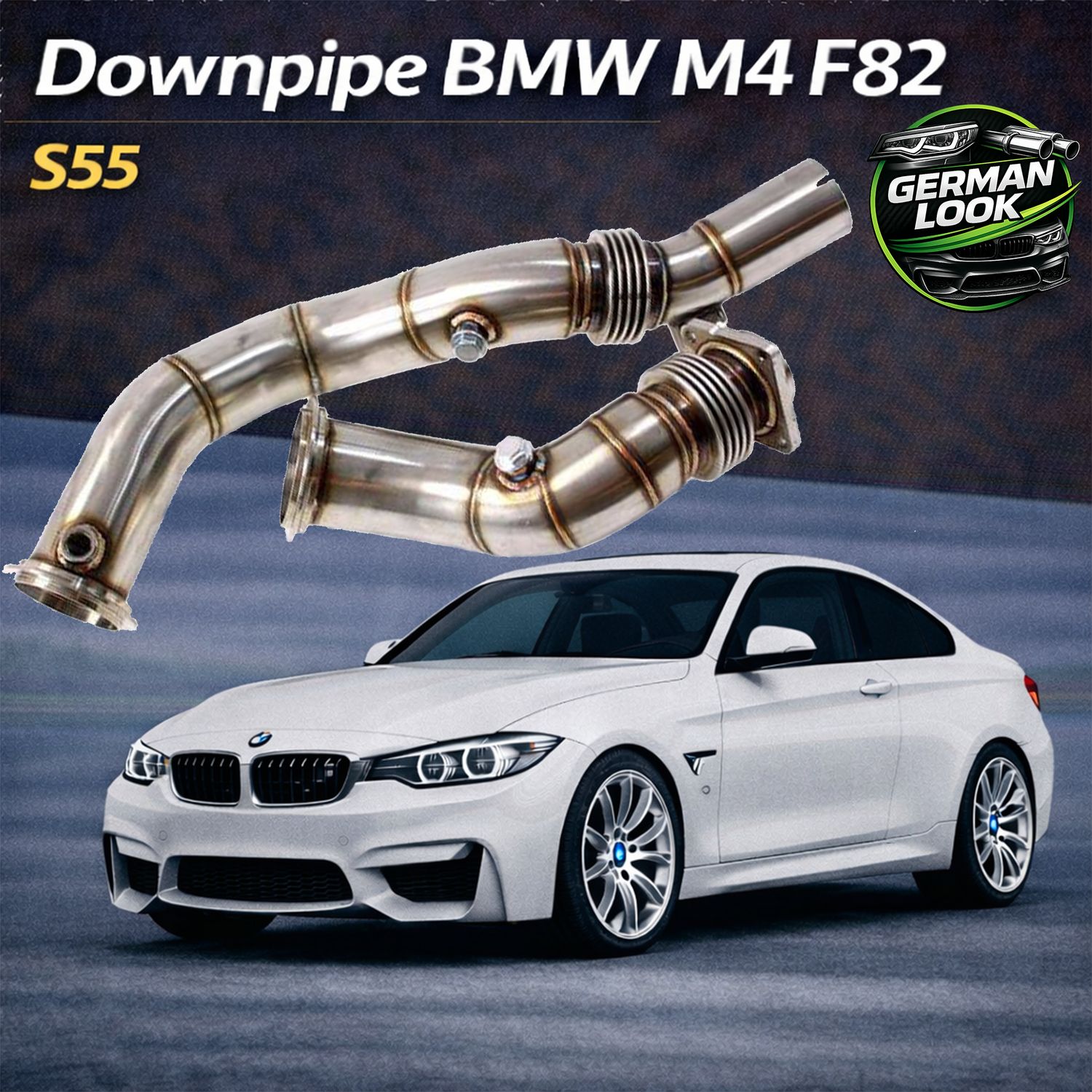 Downpipe BMW M3 F80 M4 F82 S55 Inox TurboWorks 431-460cv