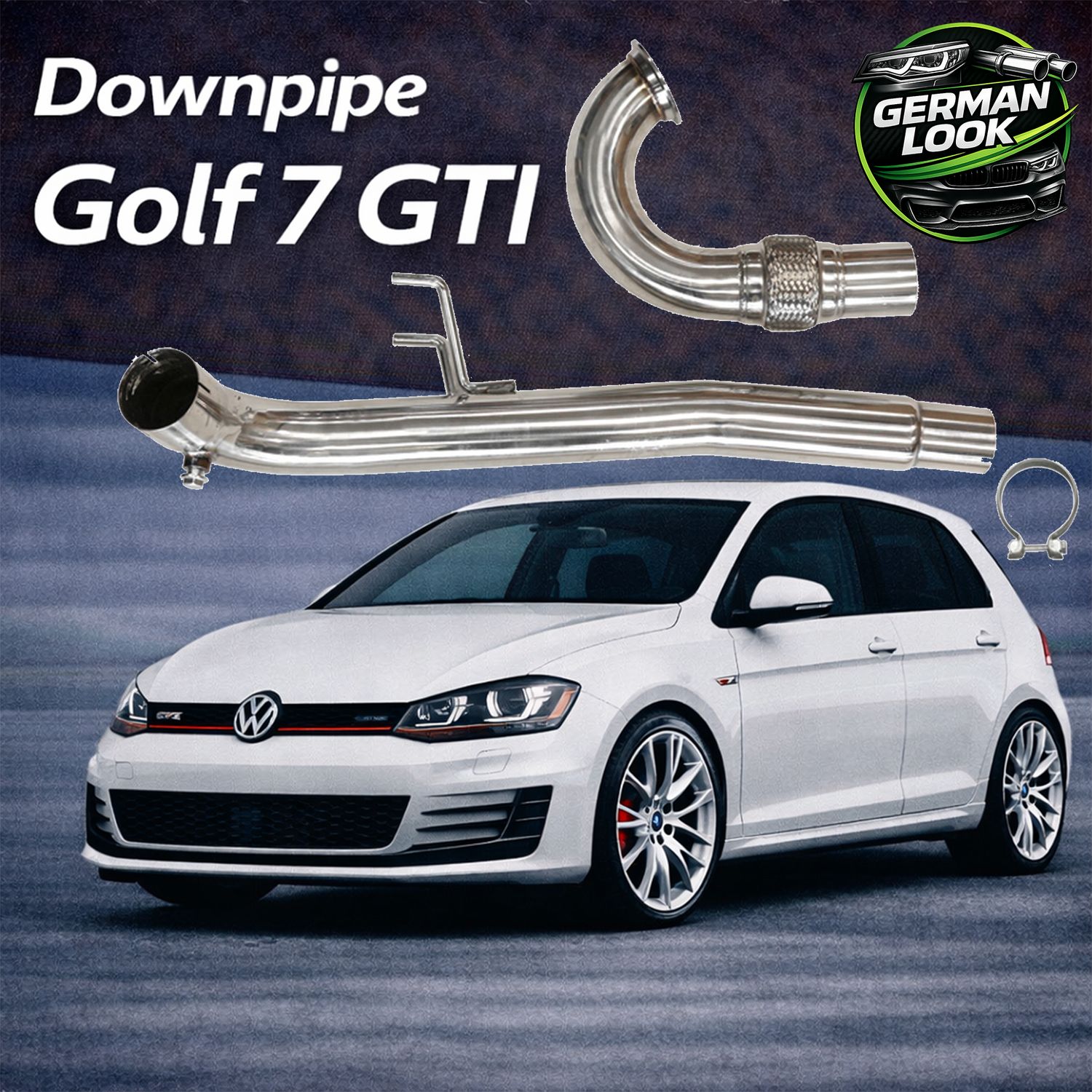 Downpipe VW Golf 7 GTI Audi TT 8S Seat Leon 3 2.0 1.8 TFSI Inox