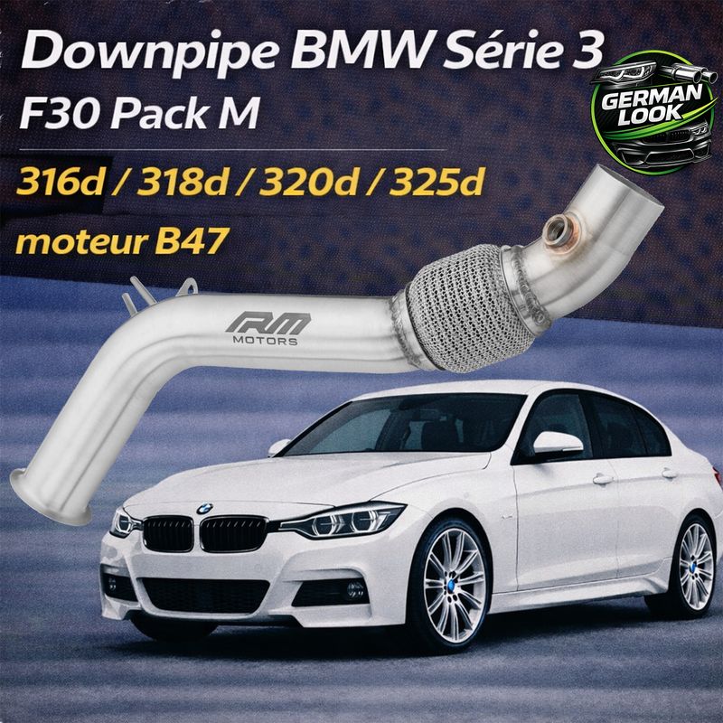 Downpipe BMW F30 F31 F34 316d 318d 320d 325d B47 Inox RM Motors