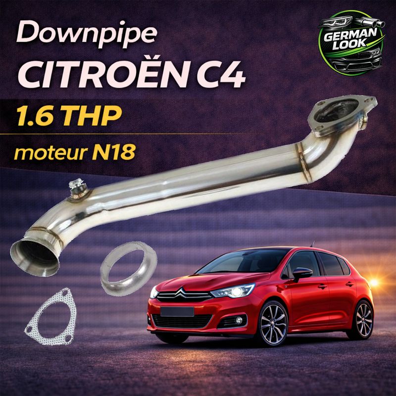 Downpipe Inox Peugeot 207 208 308 RCZ 1.6 THP N18 Citroën DS3 C4 Performance