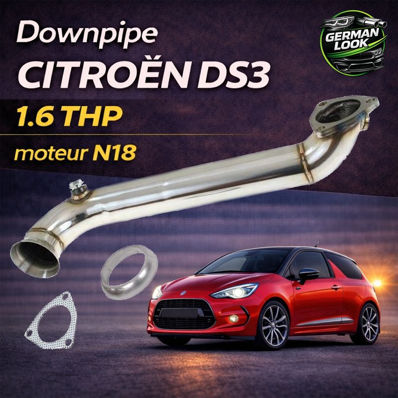 Downpipe Inox Peugeot 207 208 308 RCZ 1.6 THP N18 Citroën DS3 C4 Performance