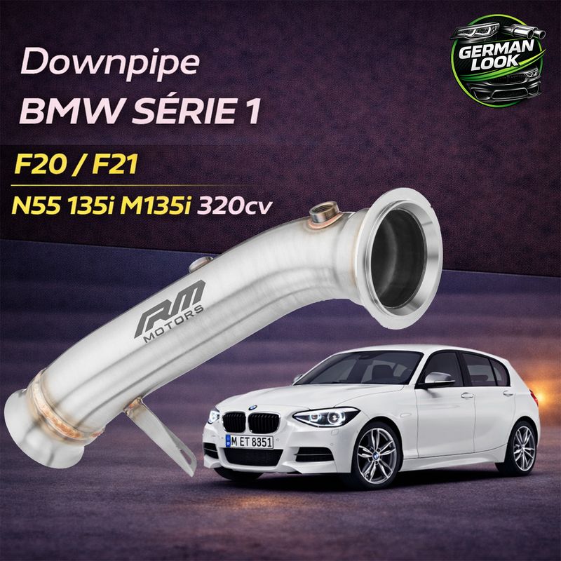 Downpipe Inox RM Motors BMW Série 1 F20 F21 N55 135i M135i 320cv Euro 6