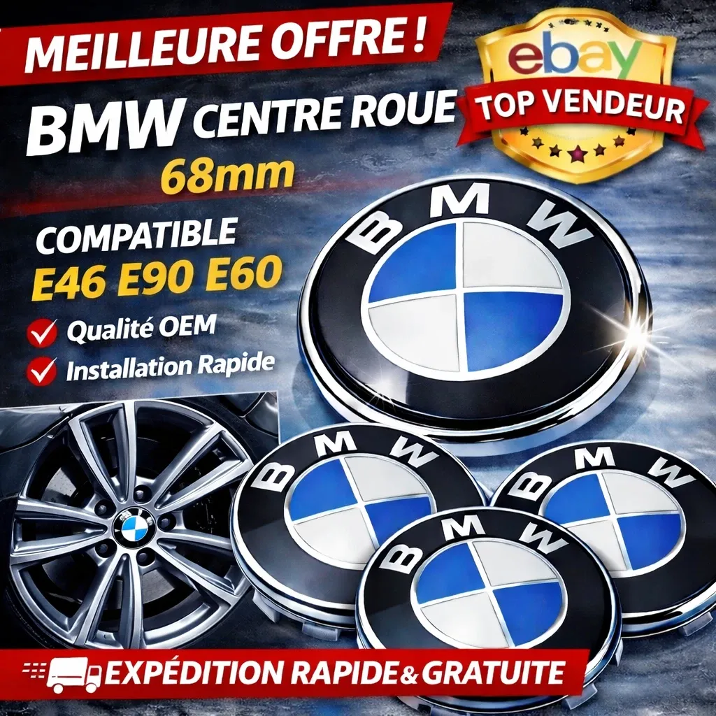 4x BMW Centre Roue 68mm Wheel Center Cap Logo Cache Moyeu E46 E90 E60 OEM 4x BMW Centre Roue 68mm Wheel Center Cap Logo Cache Moyeu E46 E90 E60 OEM