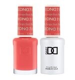 DND 718 Pink Grapefruit - DND Gel Polish & Matching Nail Lacquer Duo Set - 0.5oz