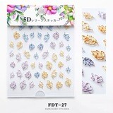 1 Sheet 5D Nail Art Sticker PDT-27