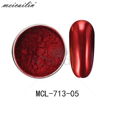 1 colors Nail Art Glitter Mirror Powder Palette Metallic Effect Chrome Nail, Powder Nail Art Decoration. MCL-713-05