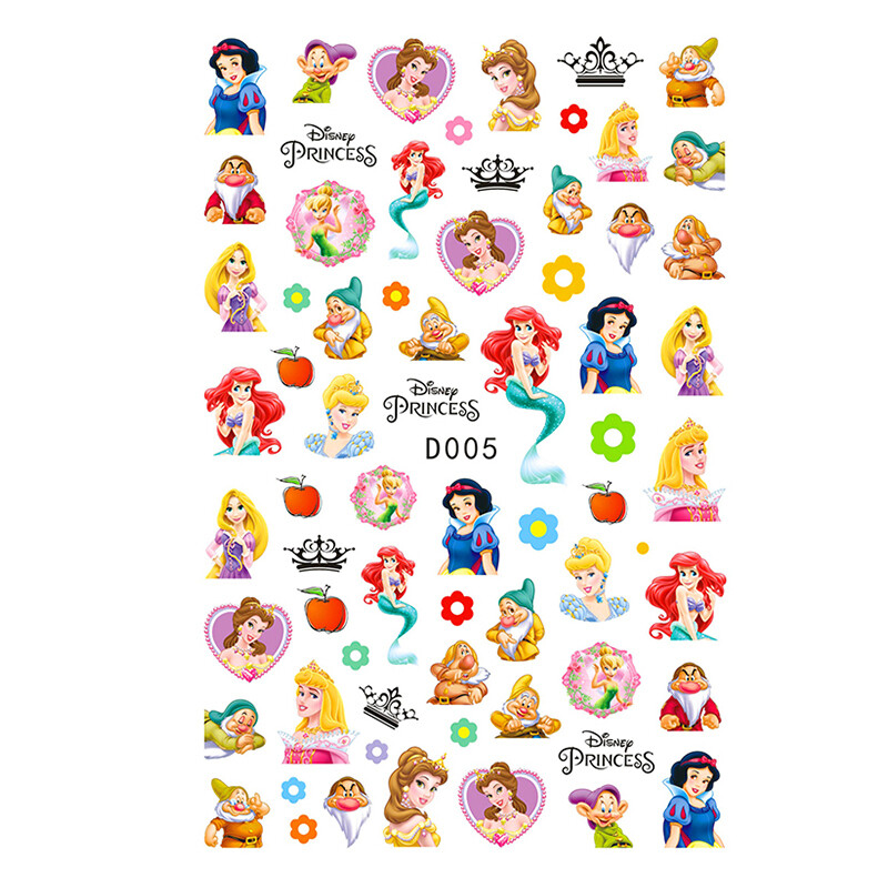 3d kids cartoon cute character nail art stickers Japanese Korean anime joyful designers nail art decals sticker