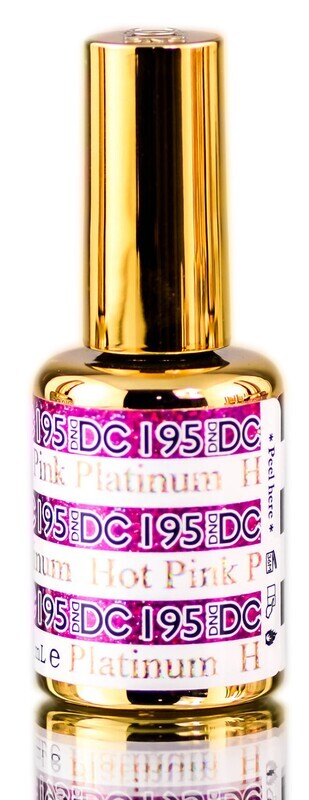 DND DC PLATINUM Gel - HOT PINK PLATINUM (195)