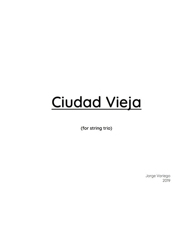 Ciudad Vieja (score and parts)