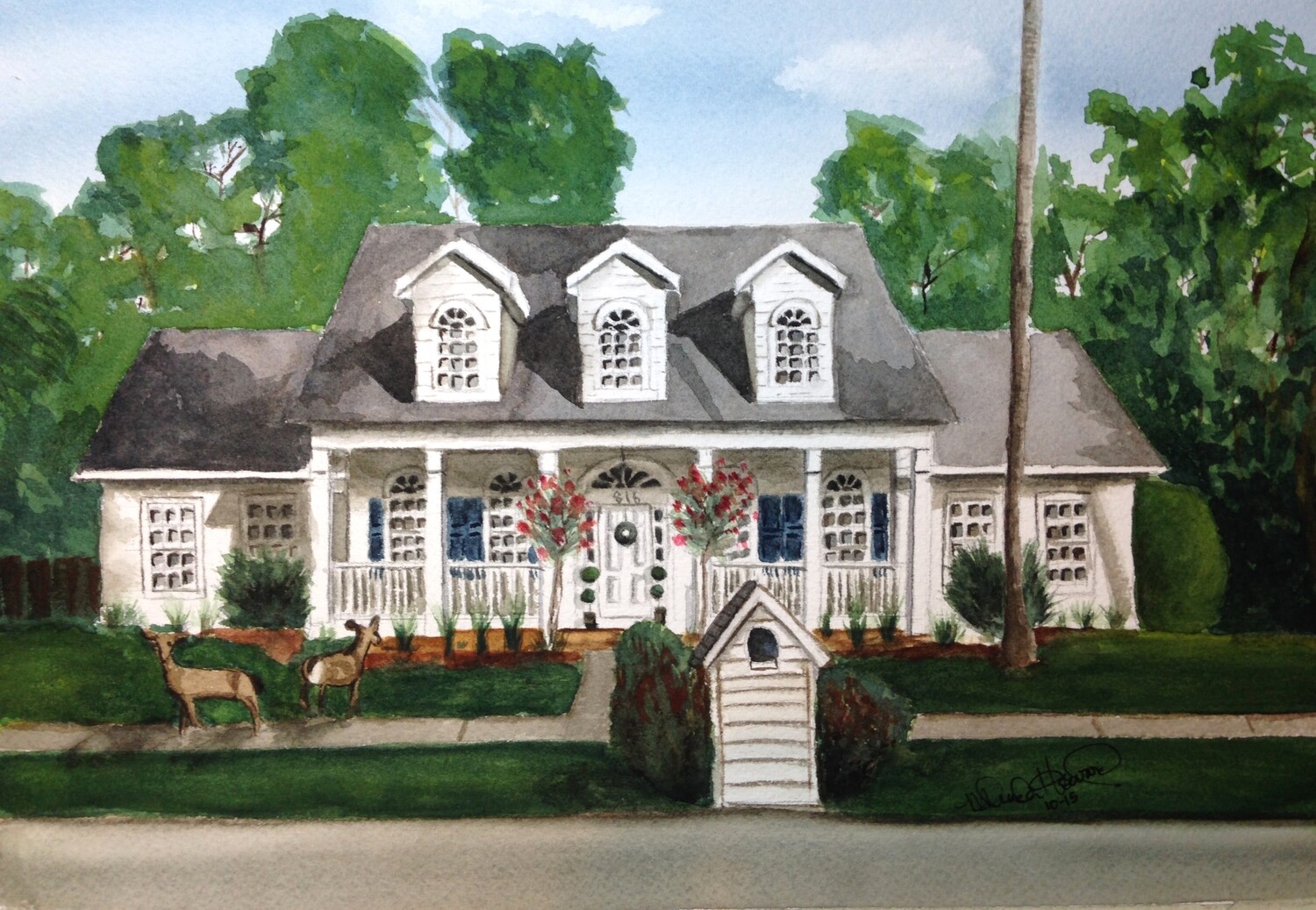 COMMISSIONED  ARTWORK- (other than pets or people) - CONTACT FOR PRICE