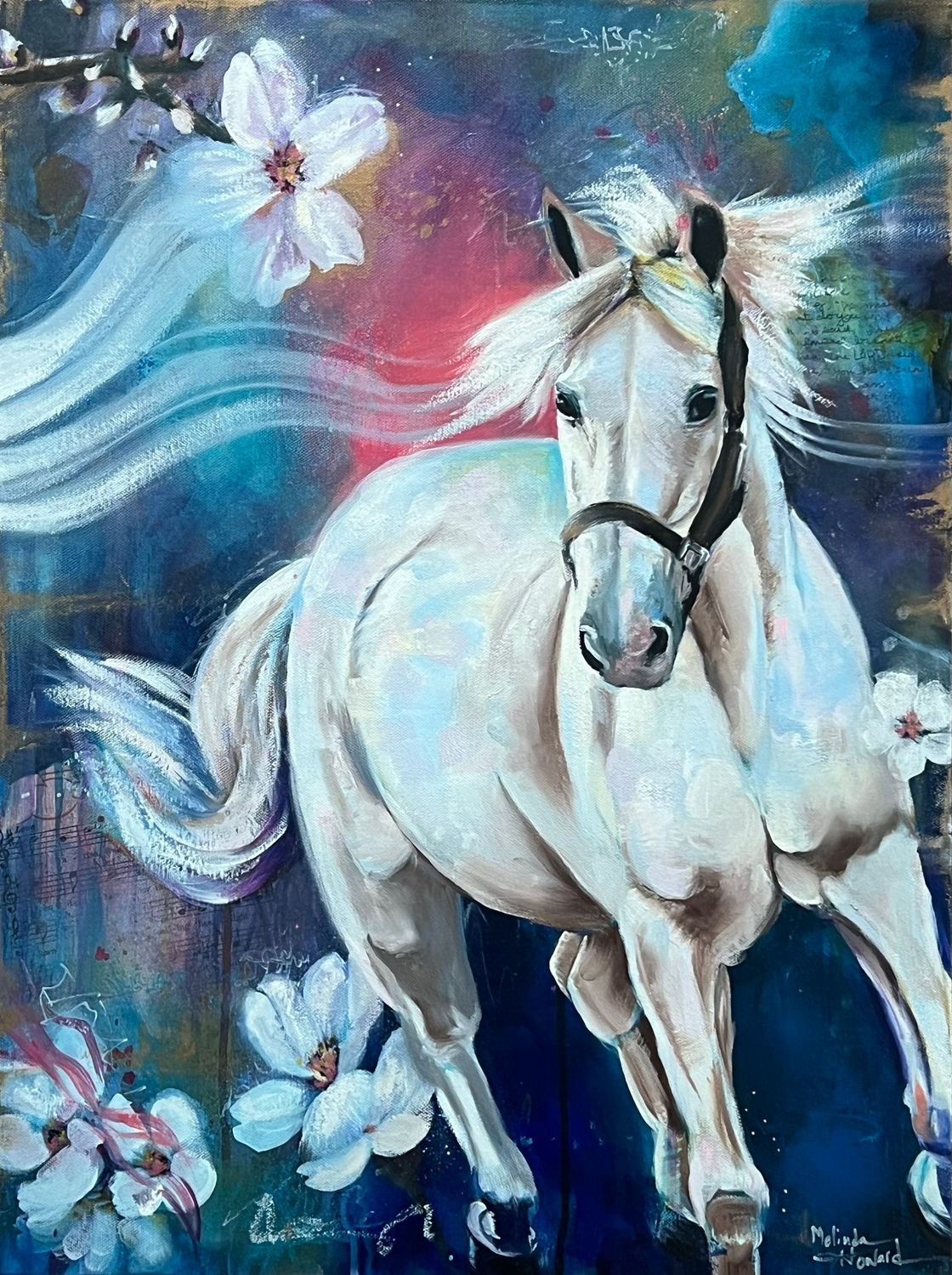 "The White Horse is Ready", oil on canvas "The White Horse is Ready", oil on canvas