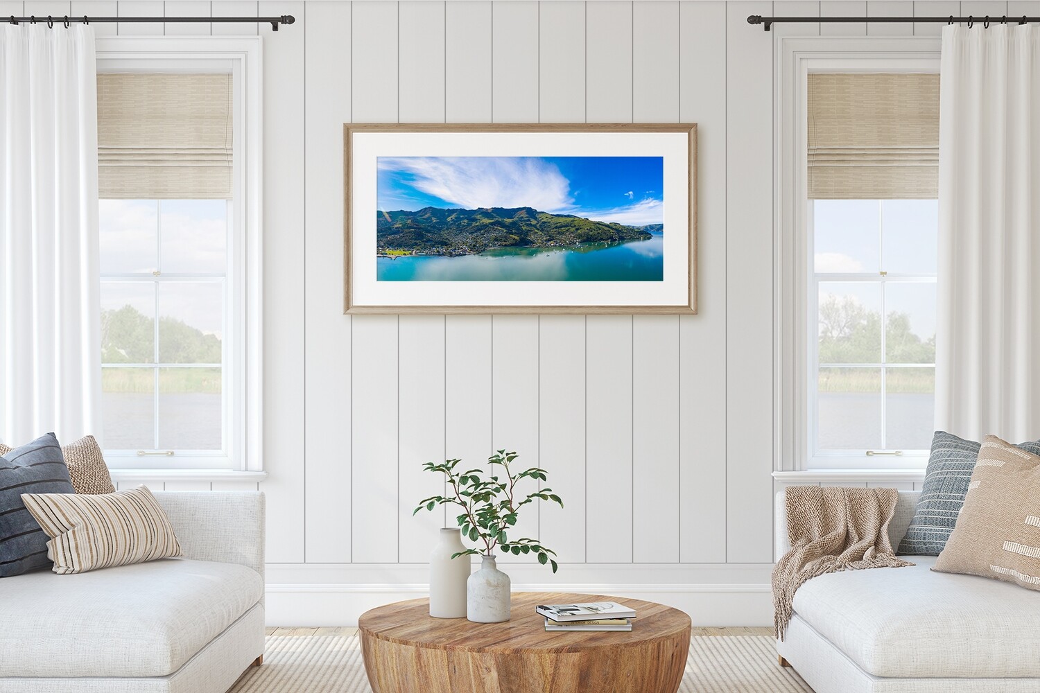 Akaroa Harbour (145 Image Stitch Panoramic)