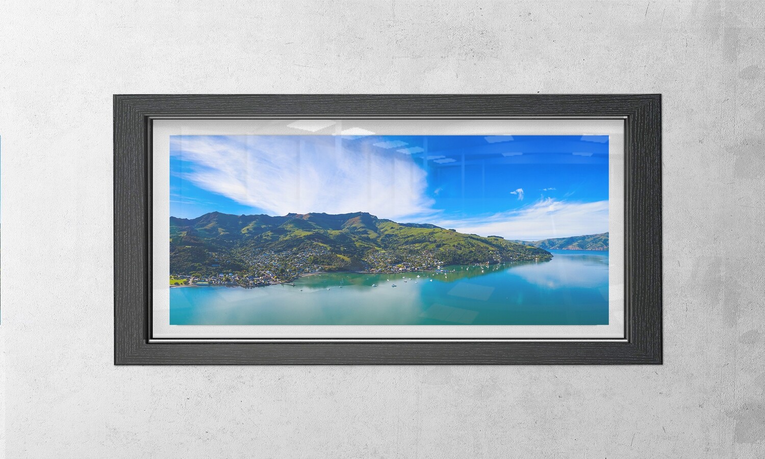 Akaroa Harbour (145 Image Stitch Panoramic)