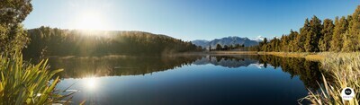 Lake Matheson, New Zealand (125 Image Stitch Panoramic)