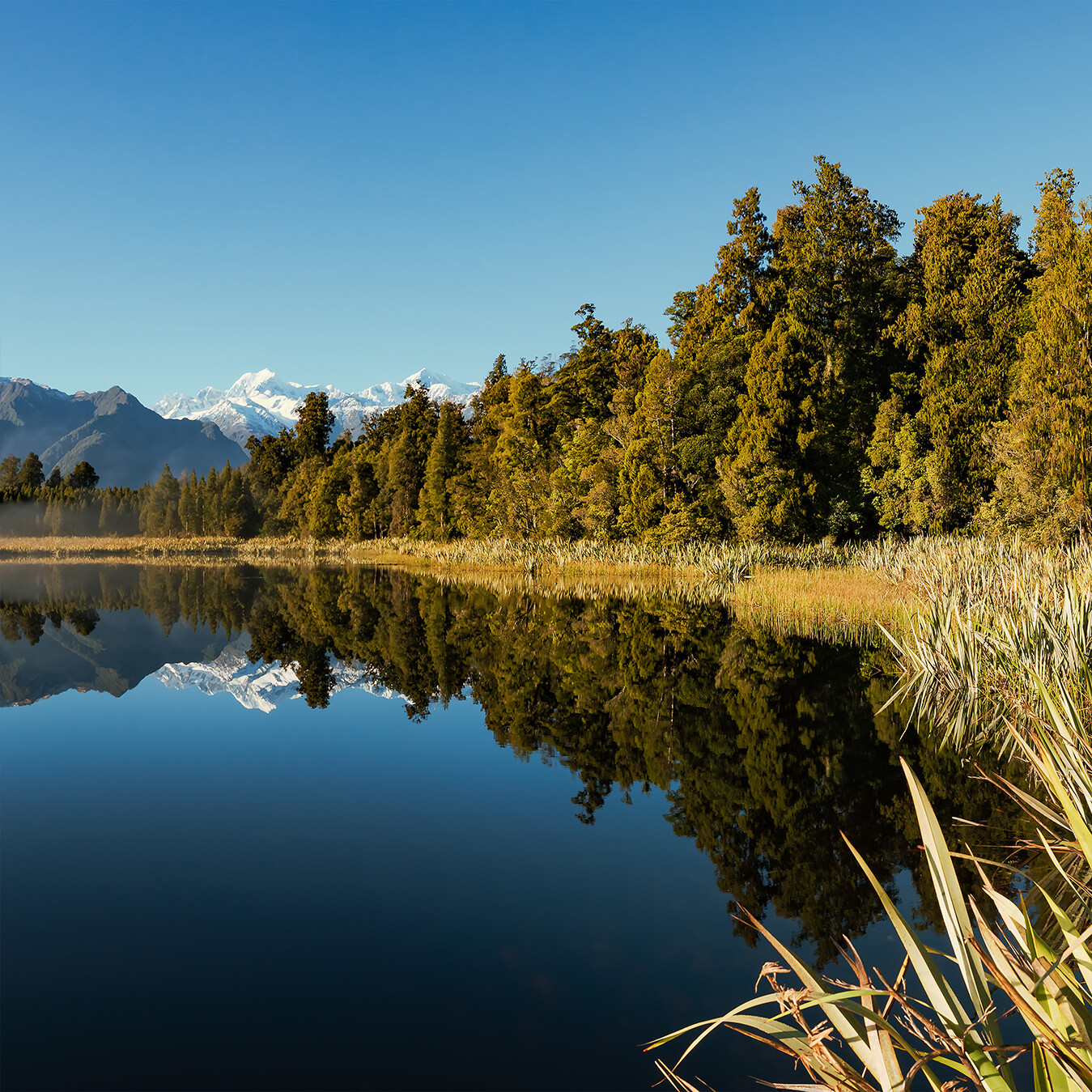 Lake Matheson, New Zealand (125 Image Stitch Panoramic)