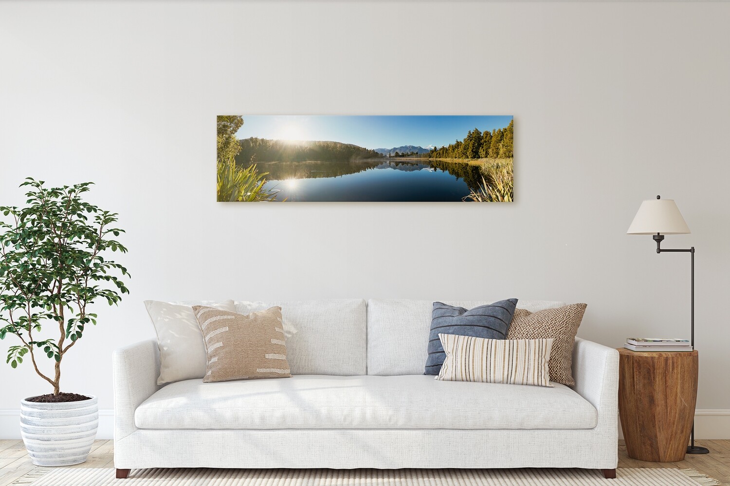 Lake Matheson, New Zealand (125 Image Stitch Panoramic)