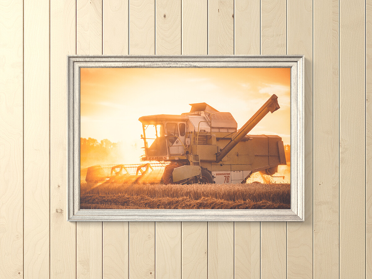 Harvester, North Canterbury, New Zealand
