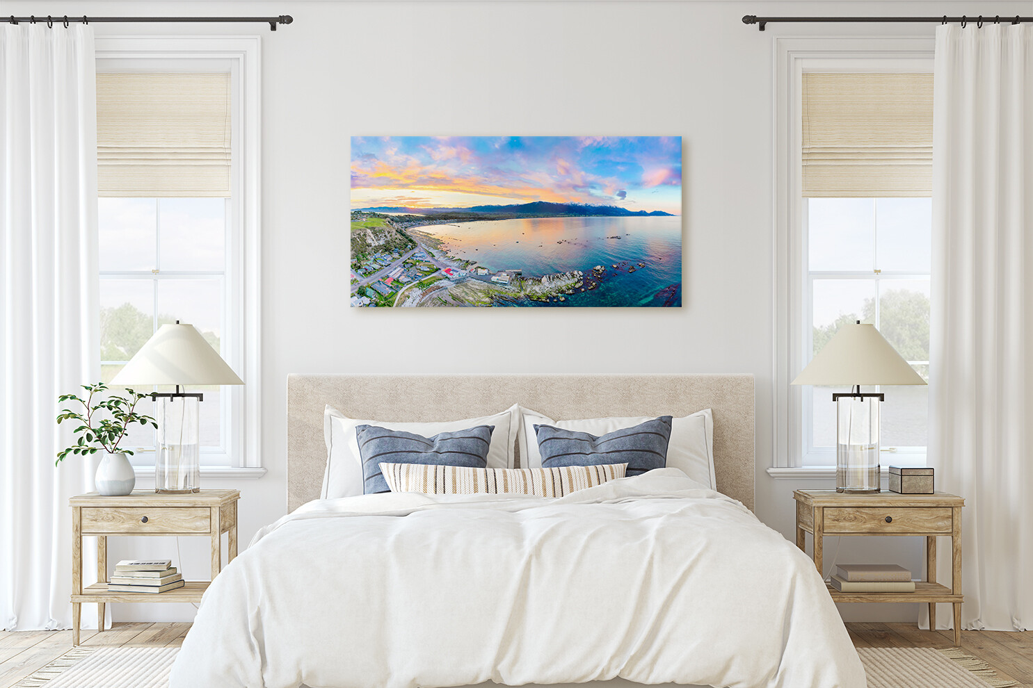Panoramic view of Kaikoura New Zealand (175 image stitch)