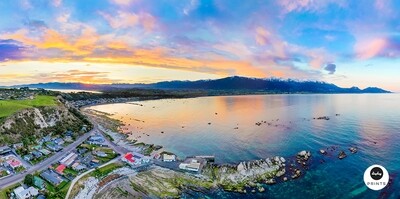 Panoramic view of Kaikoura New Zealand (175 image stitch)