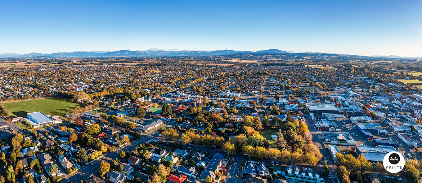 Panoramic view of Rangiora