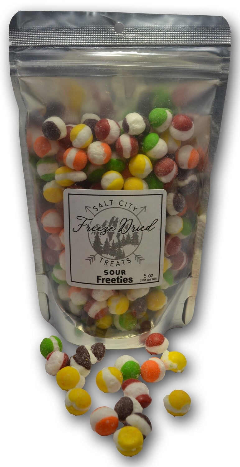Sour Freeties 5oz Resealable Bag Freeze dried candy