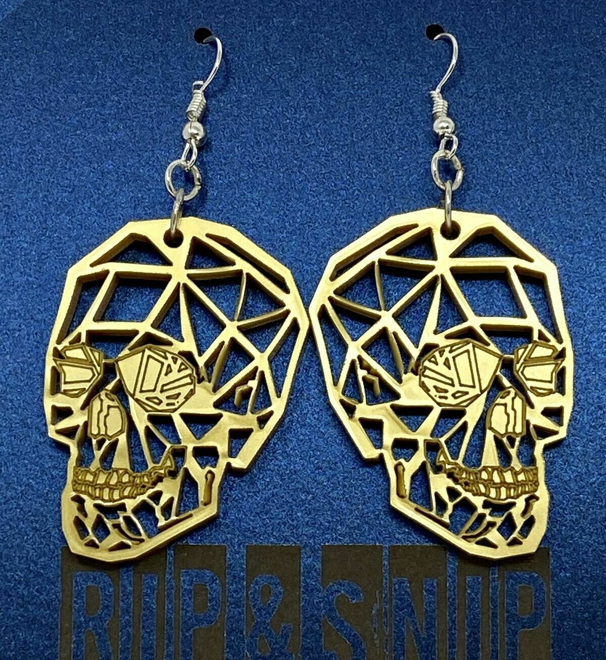 Geometric Skull Earrings