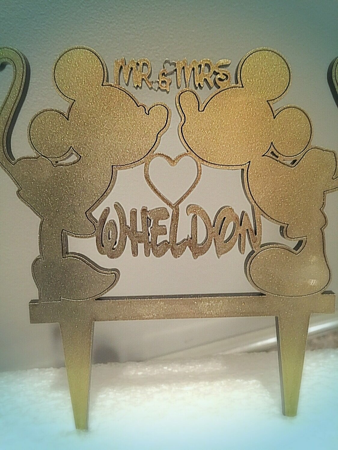 Mickey Mouse Wedding Cake Topper