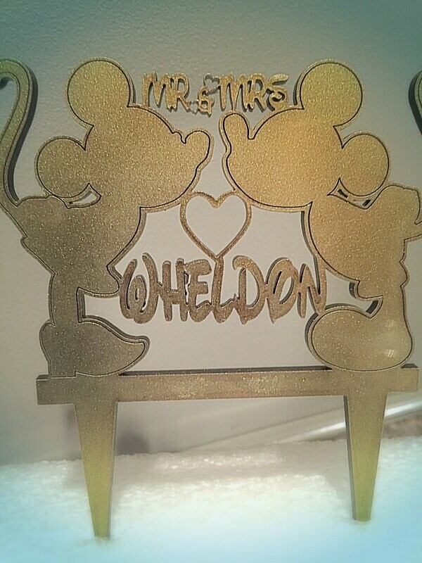 Mickey Mouse Wedding Cake Topper