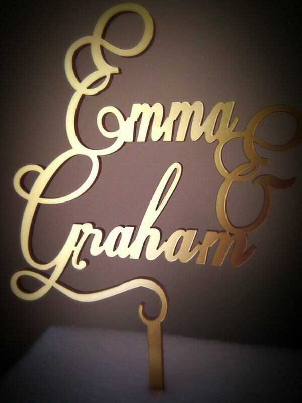 First Names Cake Topper