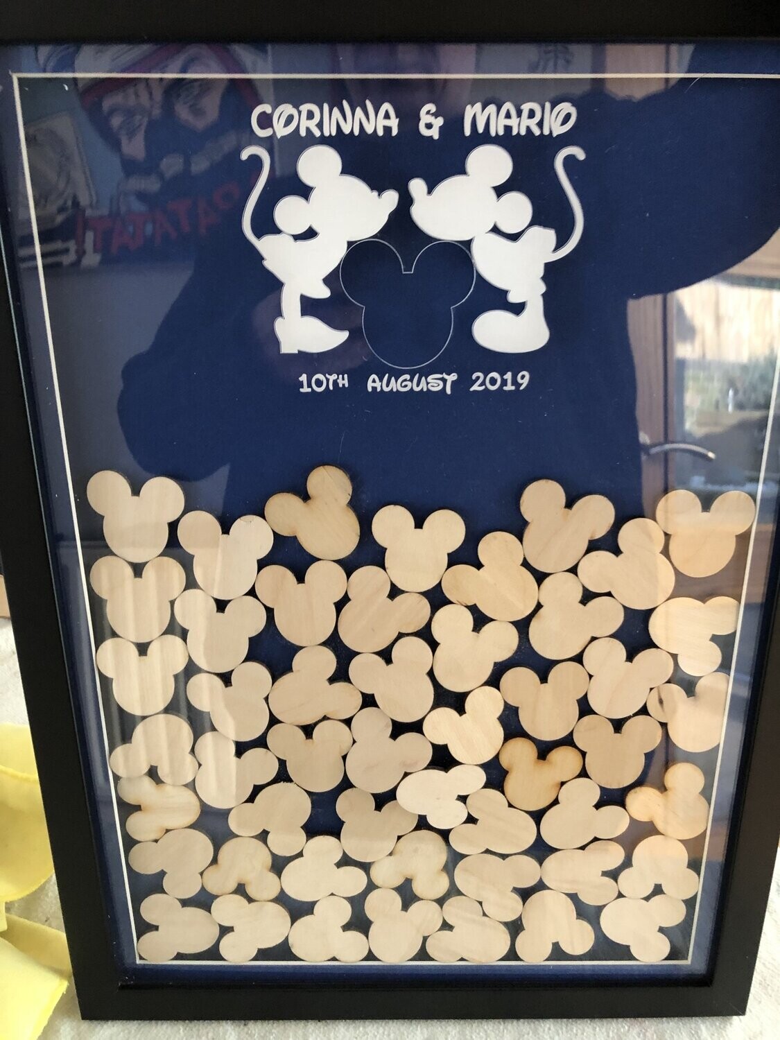 Disney Couple Drop Box with Mickey Mouse Head Outline - 42cm x 59.4cm (A2)