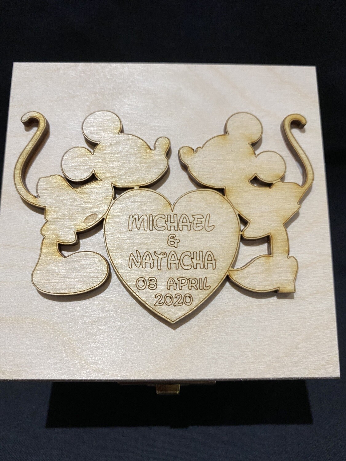 Disney Mickey and Minnie Wedding Ring Box