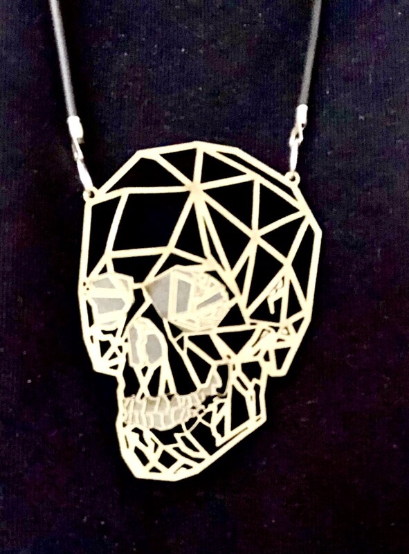 Geometric Skull Necklace