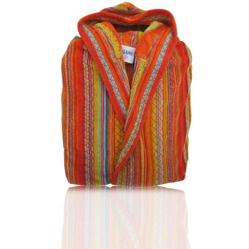 Fiji accappatoio spugna con cappuccio cimato jacquard