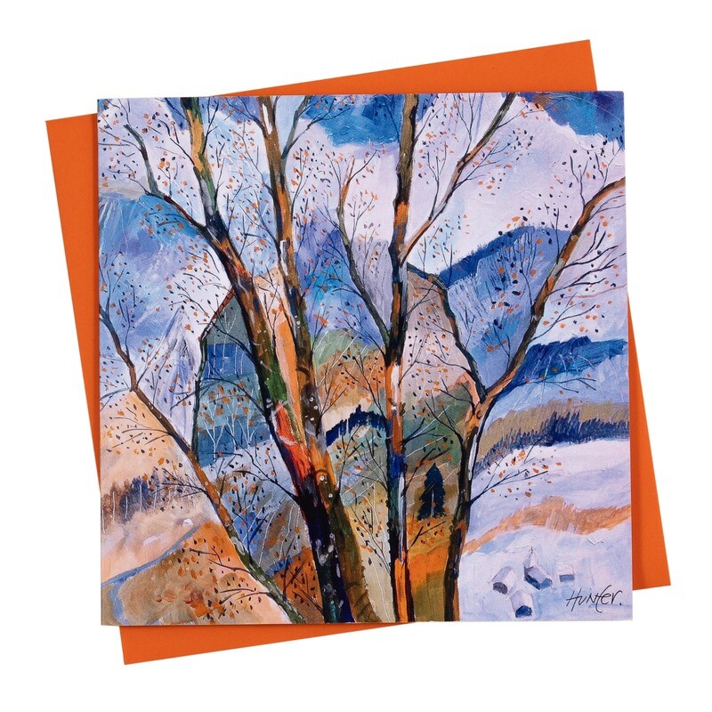 Landscape through the branches