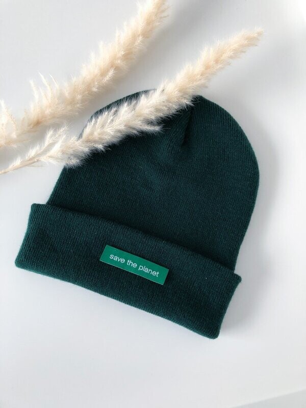 Beanie "save the planet"