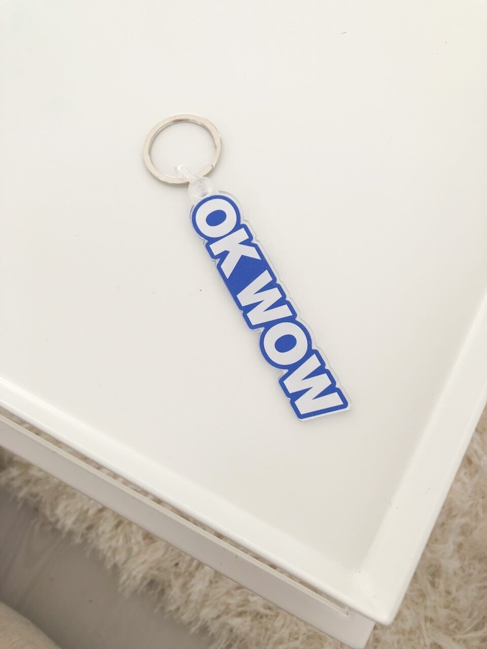 "OK WOW" Key Chain