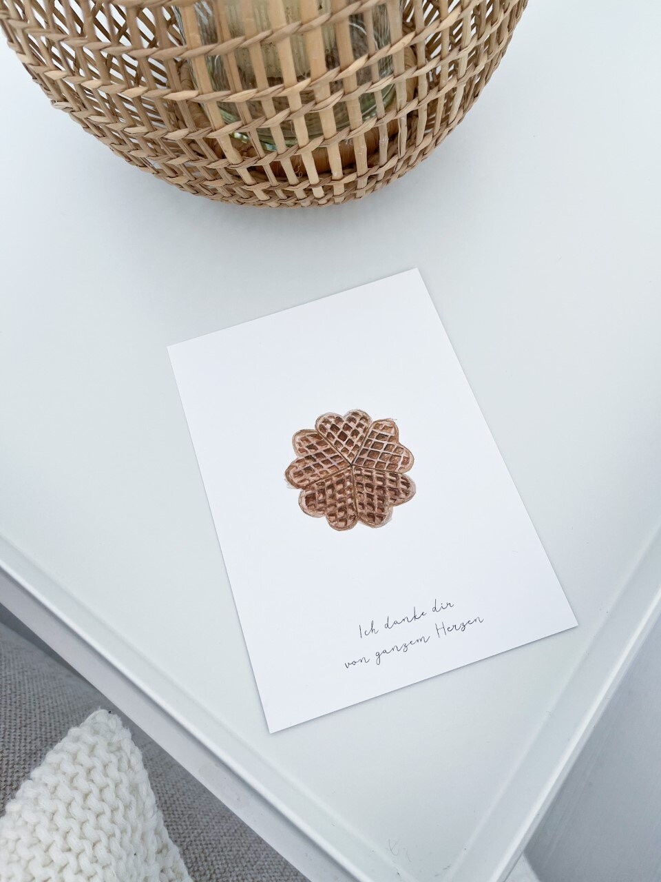Postkarte "Waffel"