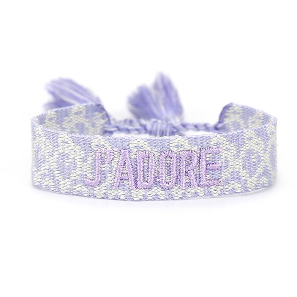 CANVAS Armband "Jadore" lila