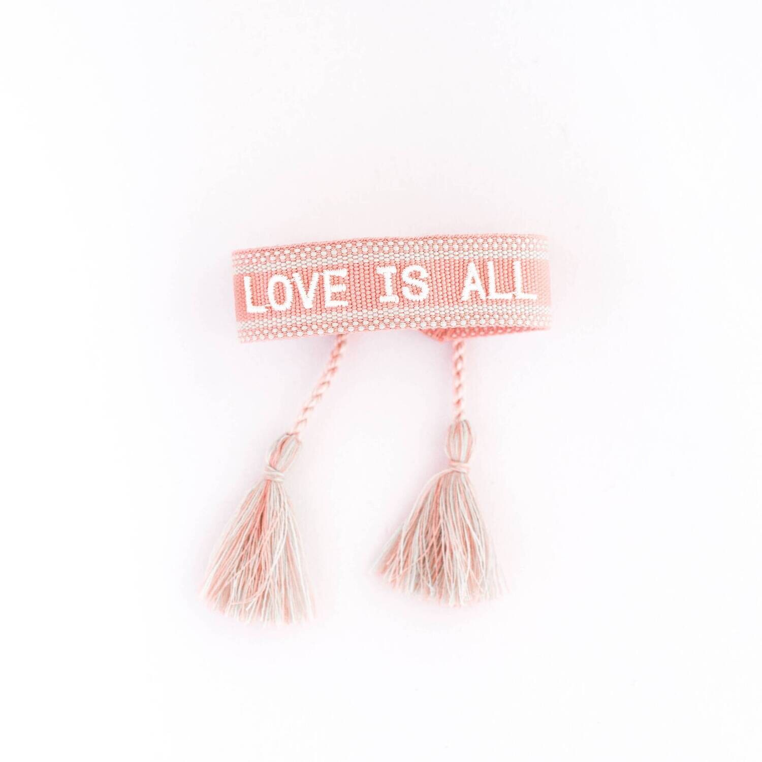 CANVAS Armband "Love is all"