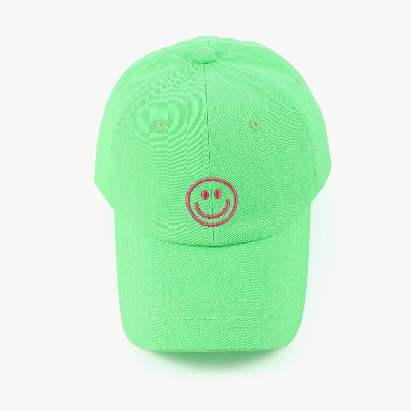 Cap "Smiley" neongrün